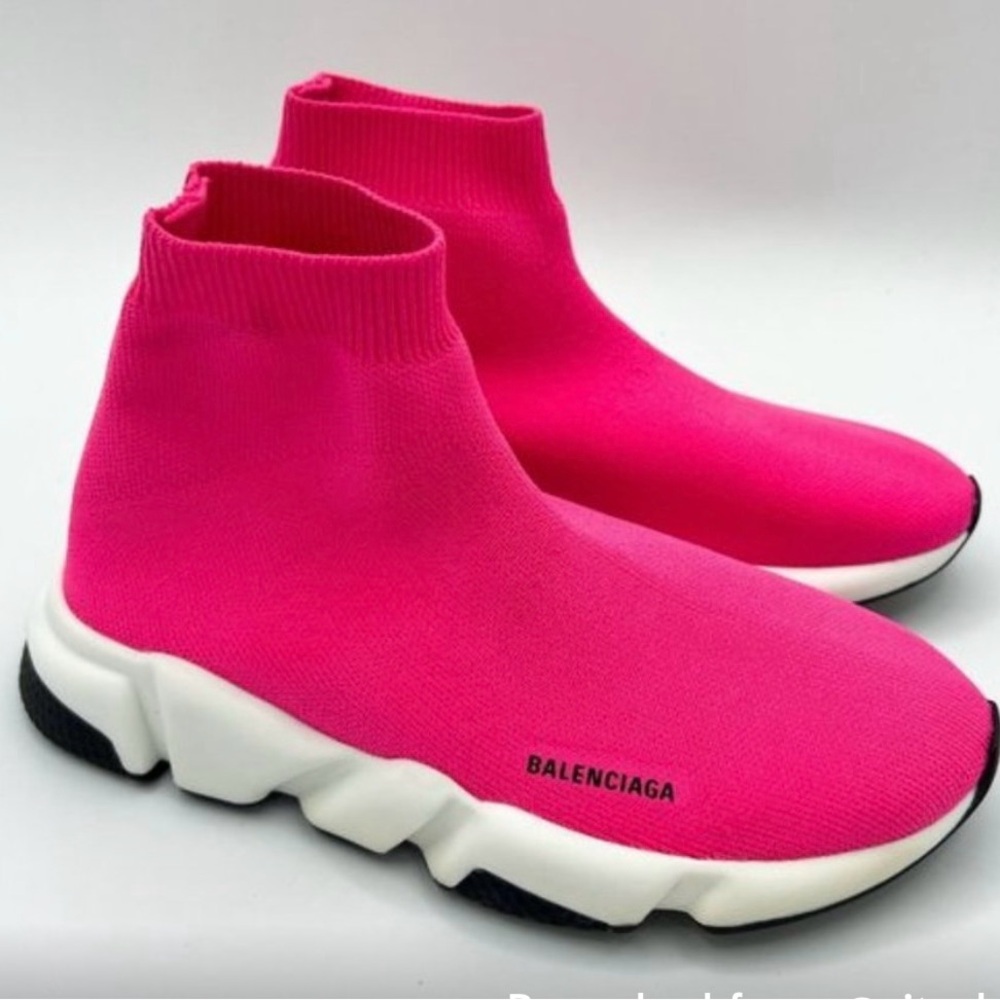 Balenciaga Kids Fuchsia Sock Sneakers